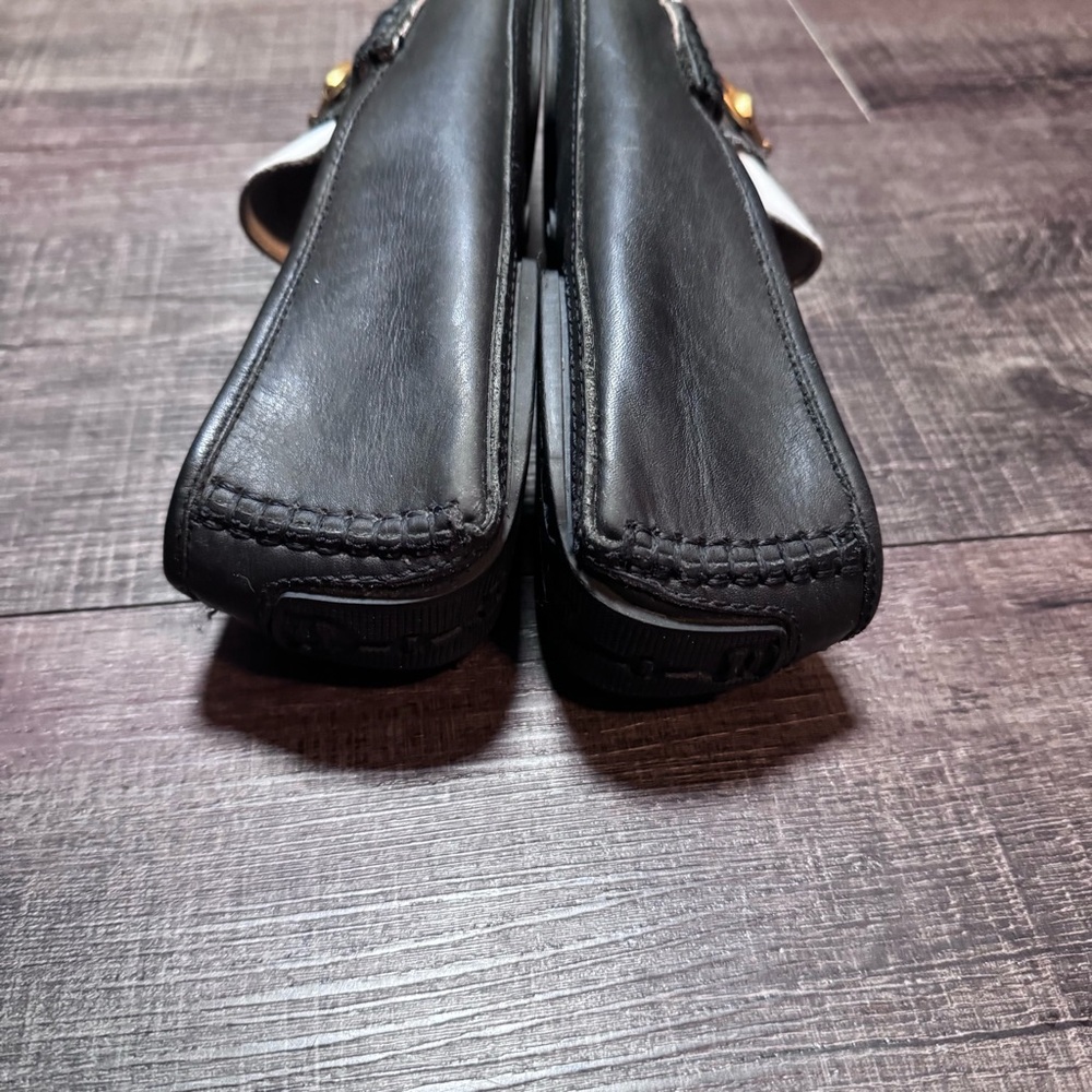 Gucci Men's Horsebit 1953 Leather Loafers in black and white. - Picture 3 of 9